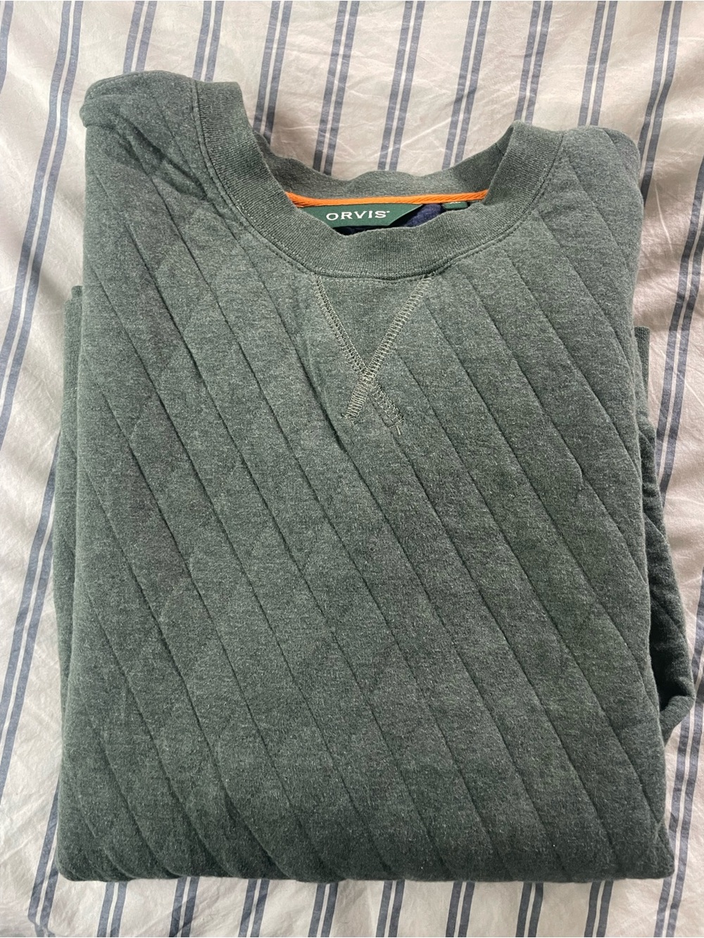 Men's Orvis Quilted Crewneck